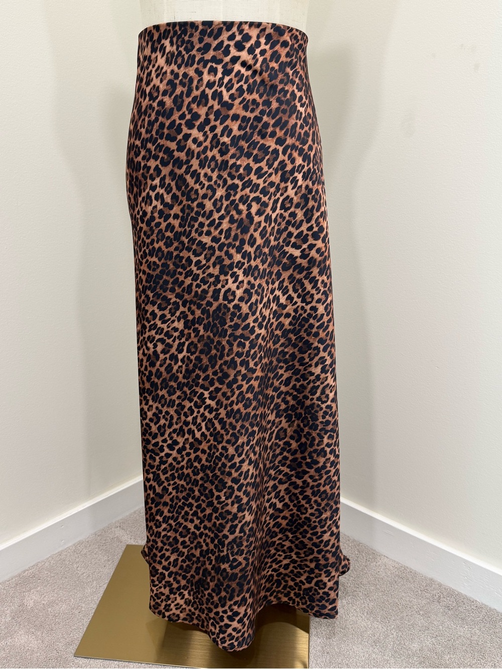 Rachel Zoe Brown Leopard Print Maxi Skirt - Picture 3 of 6